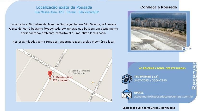 Pousada Canto Do Mar Sao Vicente  Bagian luar foto